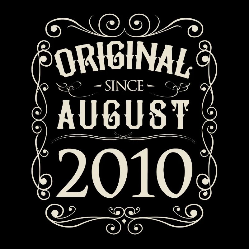 Vintage - Original since August 2010 Geburtstag