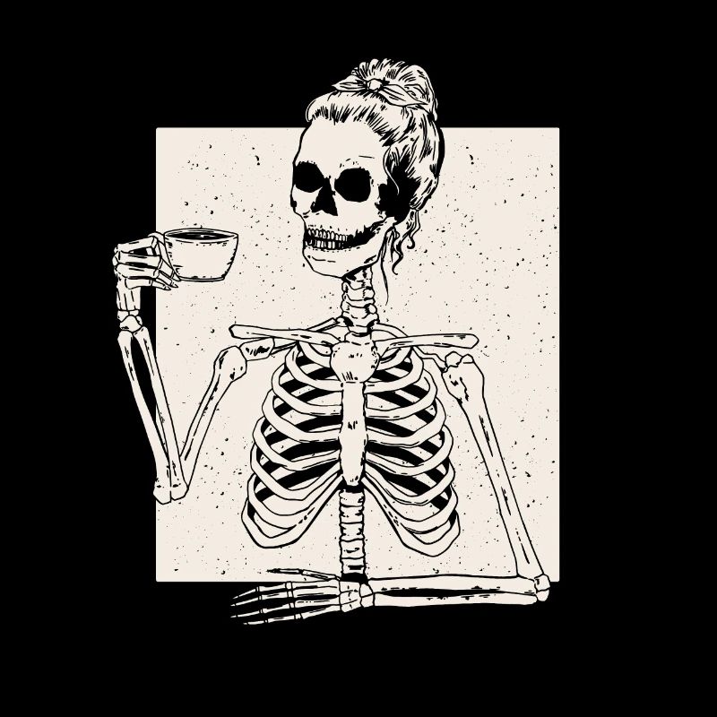 Halloween Skeleton Teacher I'll Just Wait Until