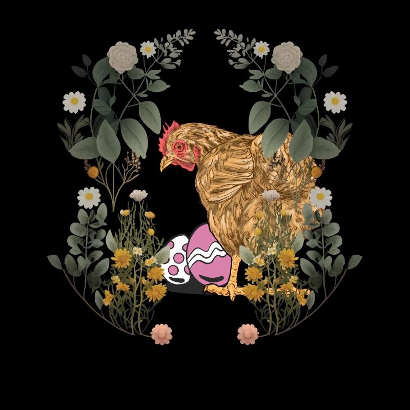 Easter, Easter Eggs, Hen, Chicken, Rural, Nature, Eggs