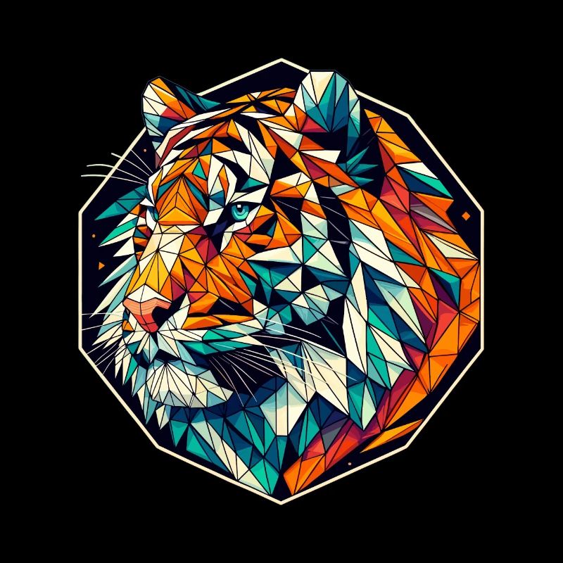 Tigerin Polygonendarstellung