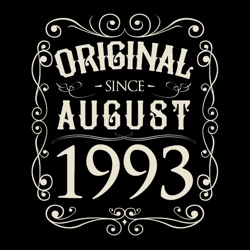Vintage - Original since August 1993 Geburtstag