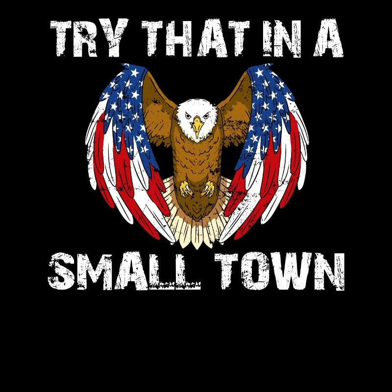 Small Town American Retro Eagle Vintage
