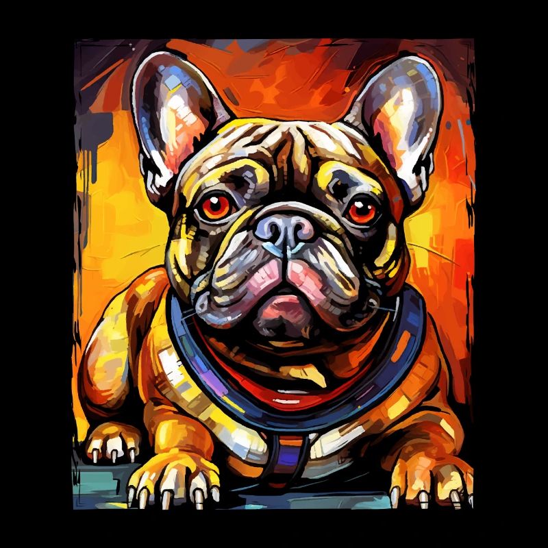 Portrait de chien bouledogue français