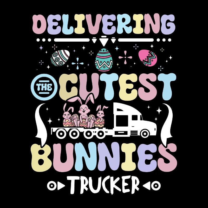 Livrer les lapins les plus mignons Camionneur de Pâques