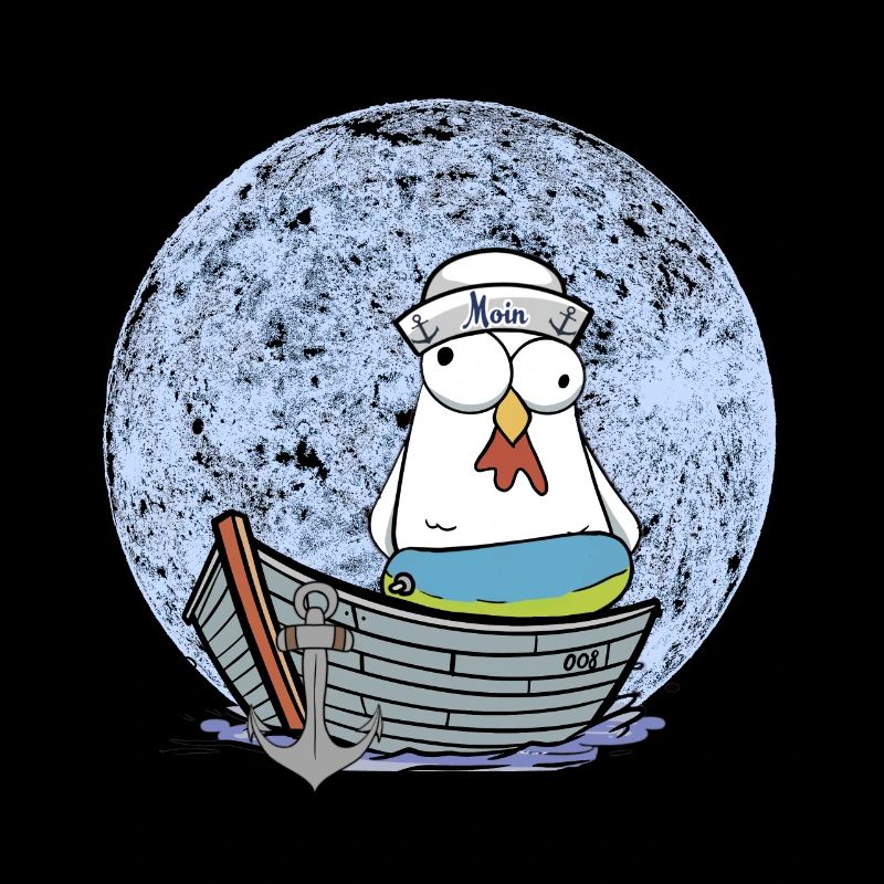 Chicken Sailor Boat Sailor Maritime Ahoy Moin