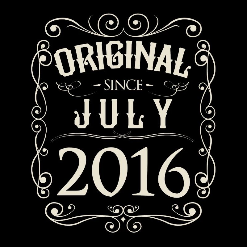 Vintage - Original since July 2016 Birthday