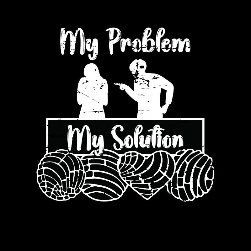 Conchas Lover My Problem My Solution Pictogram Mom