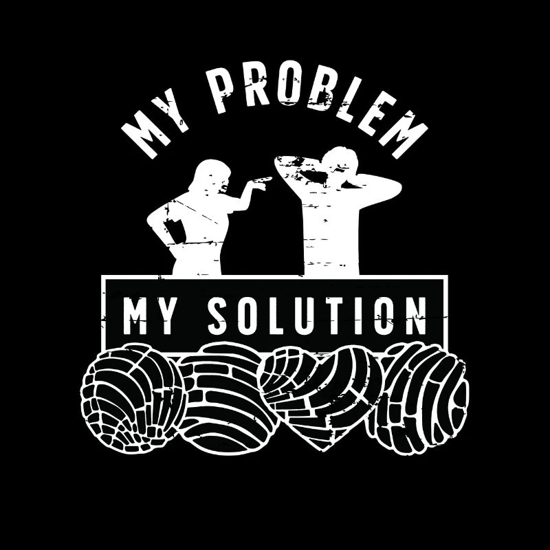 Conchas Lover My Problem My Solution Pictogram Dad