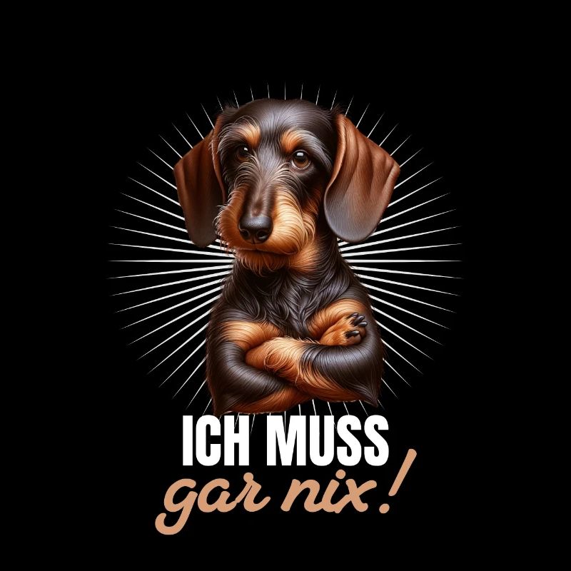 Ich muss gar nix - Dackel Teckel