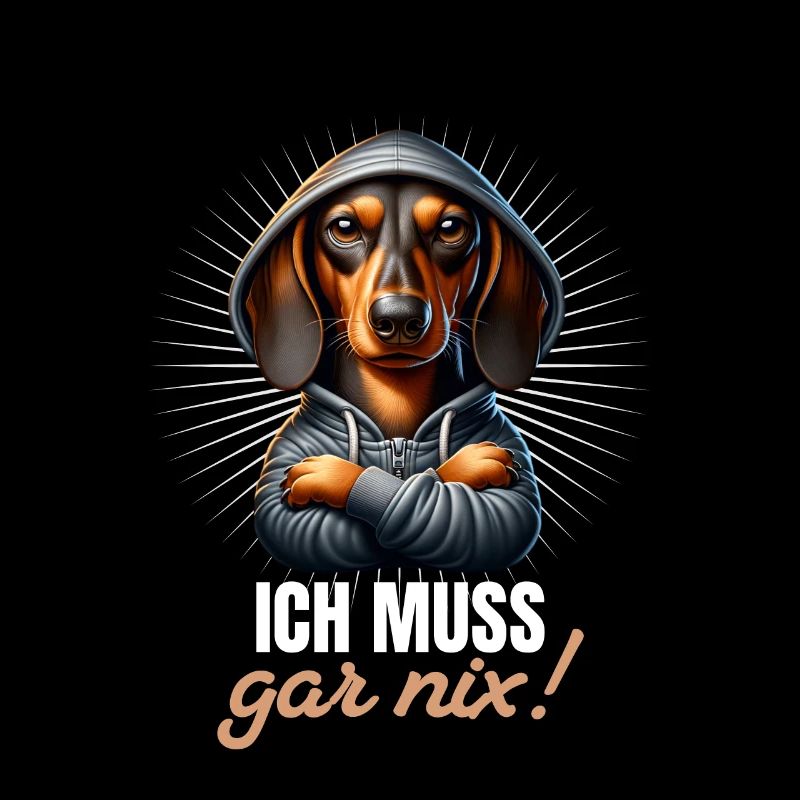 Ich muss gar nix - Dackel Teckel