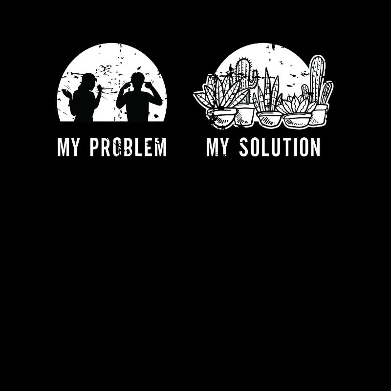 Succulents Lover My Problem My Pictogram Dad Mom
