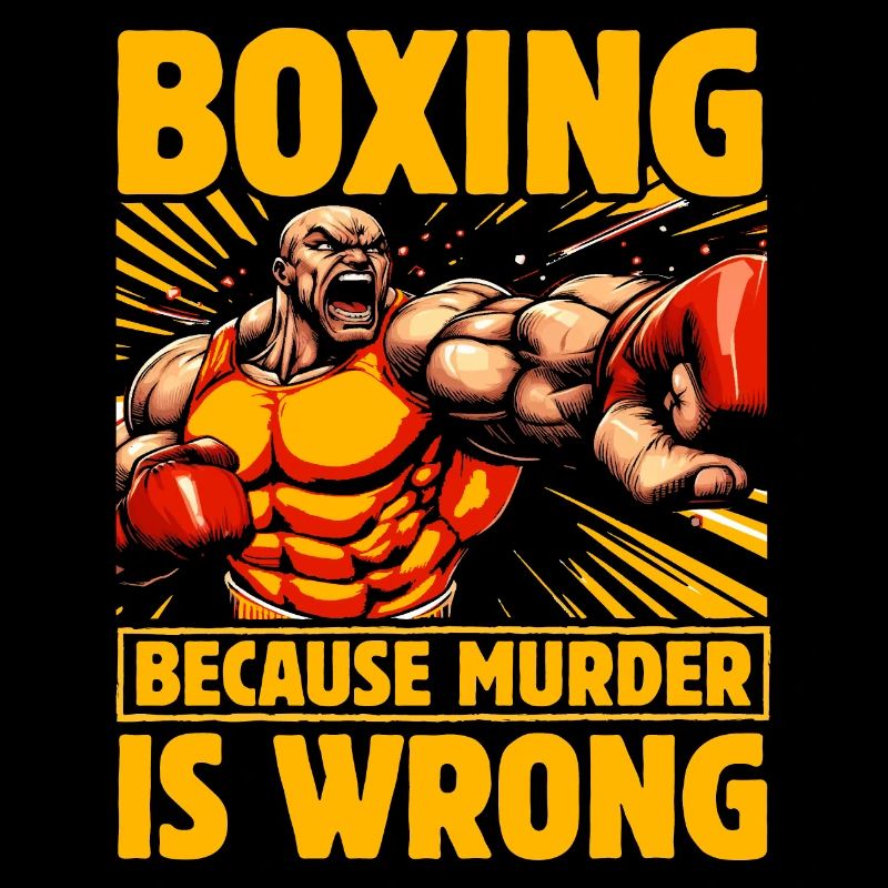 Boxing because murder is wrong