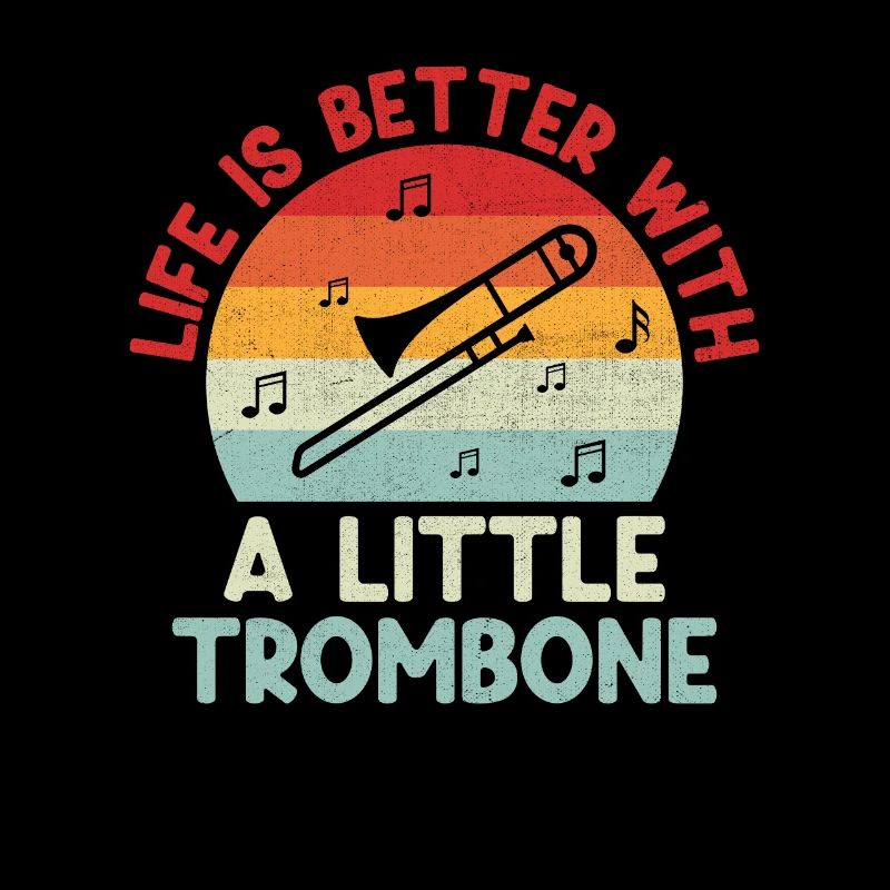 Trombonist Trombone Player Marching Band Trombone