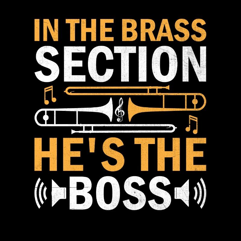 Trombonist Trombone Player Marching Band Trombone
