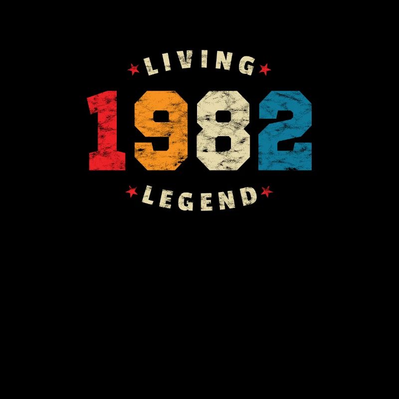 1982 Geburtstag Retro Living Legend