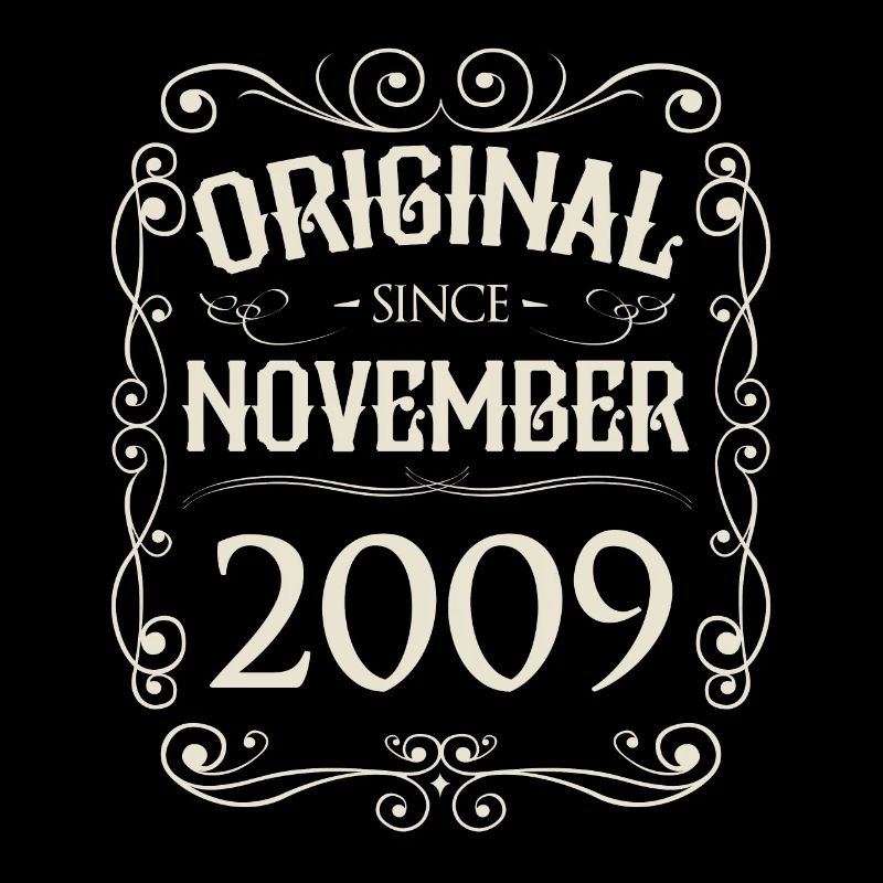 Vintage - Original since November 2009 Geburtstag