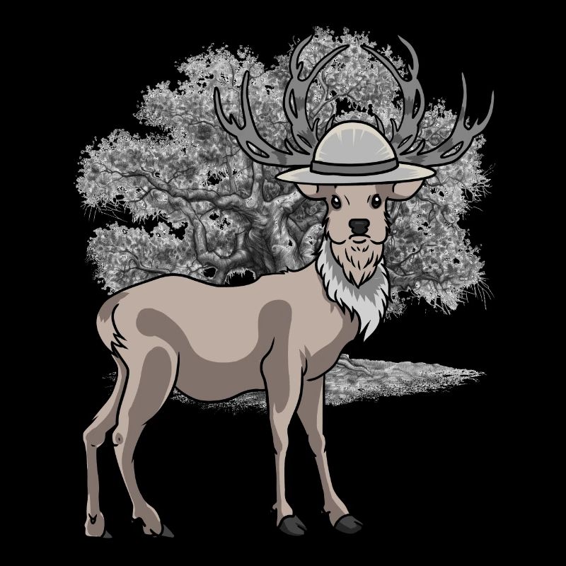 Waldtier Hirsch Waldtiere Rotwild Waldbewohner