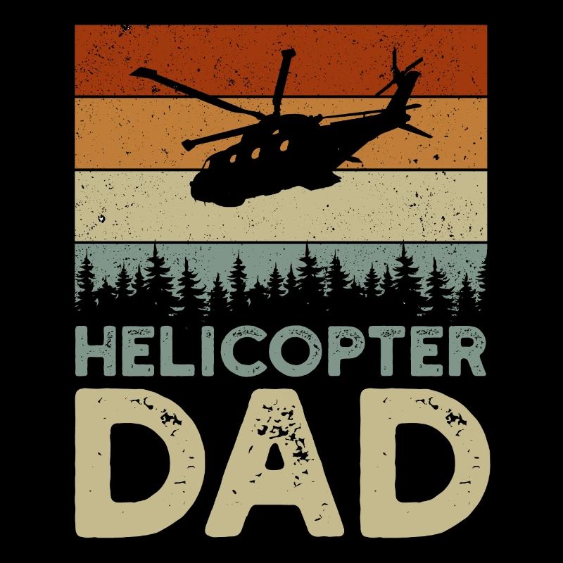 Helicopter Dad Sunset Father Love