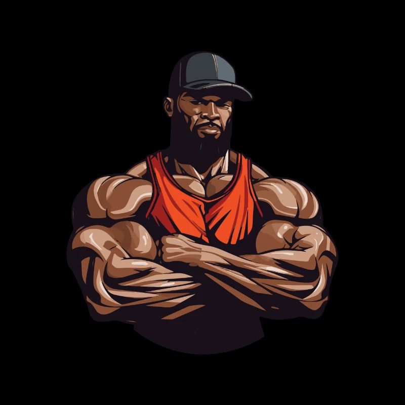 Muscles de bodybuilder d’entraînement