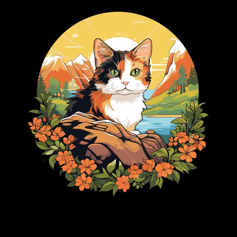 Chat calicot Chat porte-bonheur