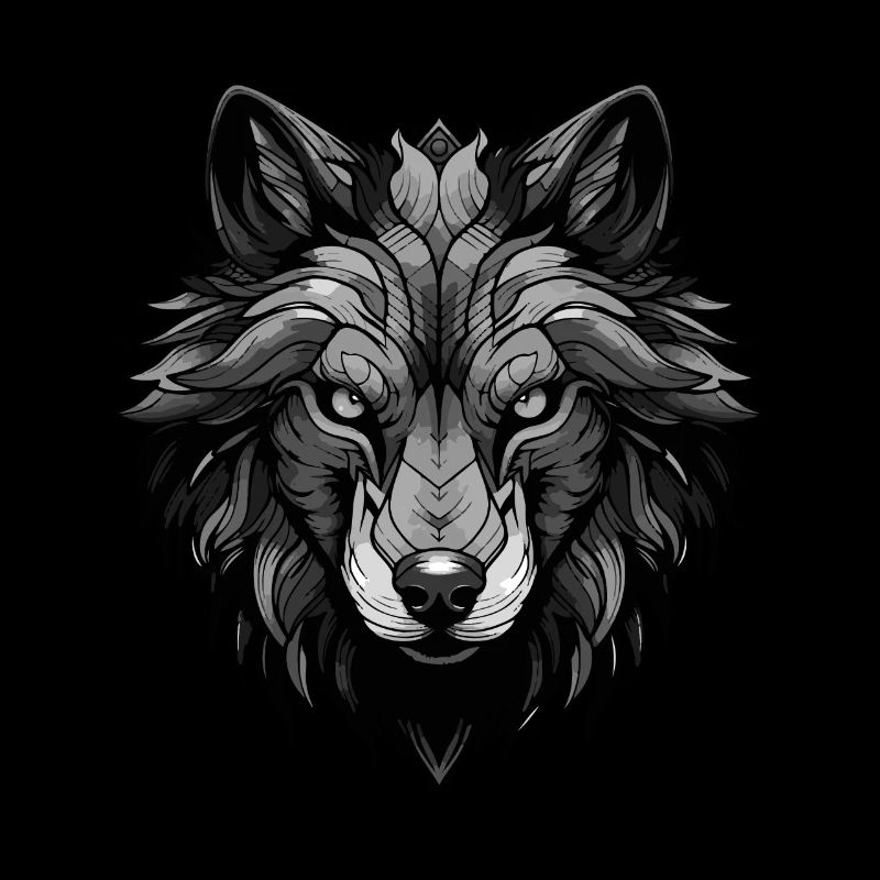 Wolf Tier Kopf