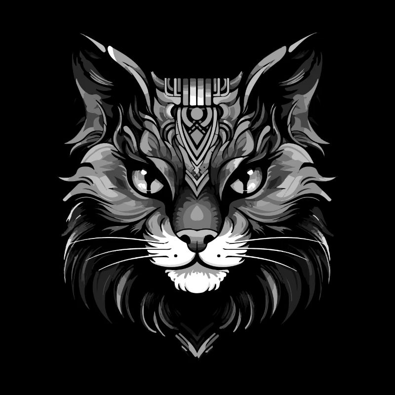 Tête d’animal de chat