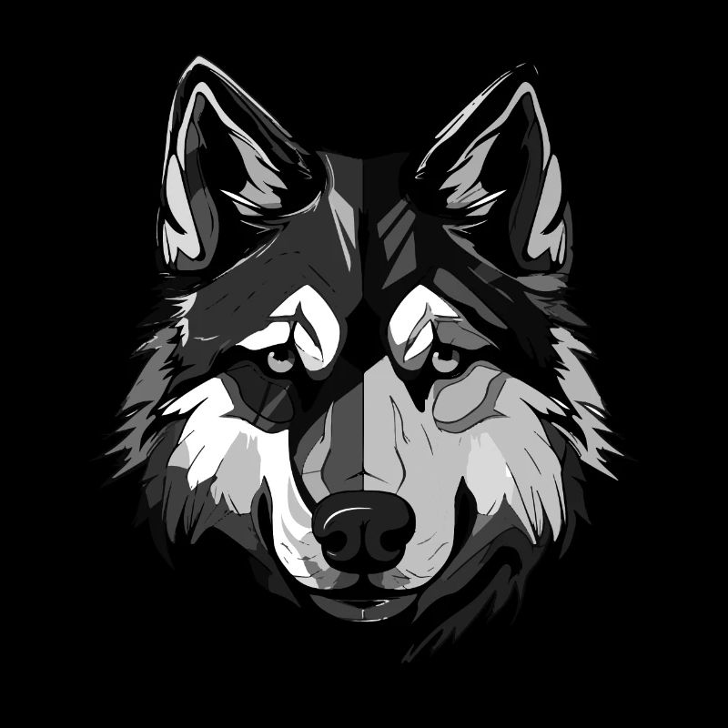 Husky Hund Tier Kopf