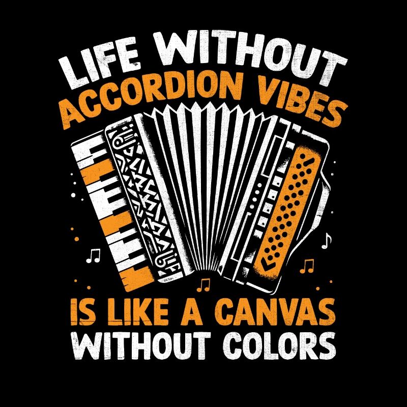 La vie sans vibrations d’accordéon est comme une toile avec