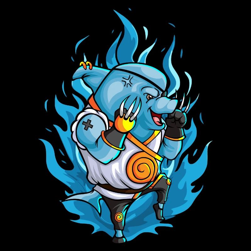 Le requin combattant à la griffe de fer