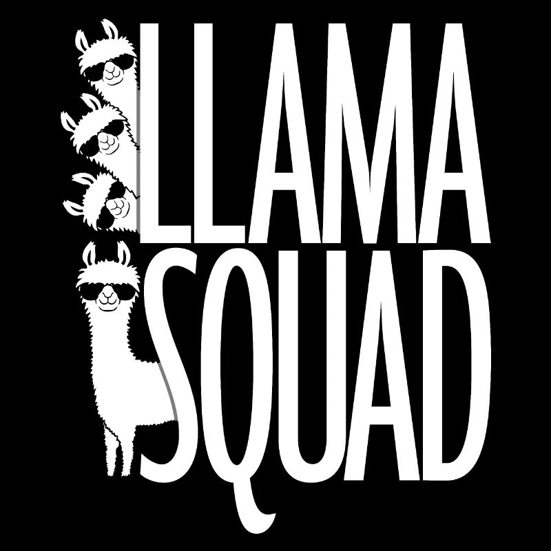 Funny Llama Squad Sunglasses Alpaca Cool Family
