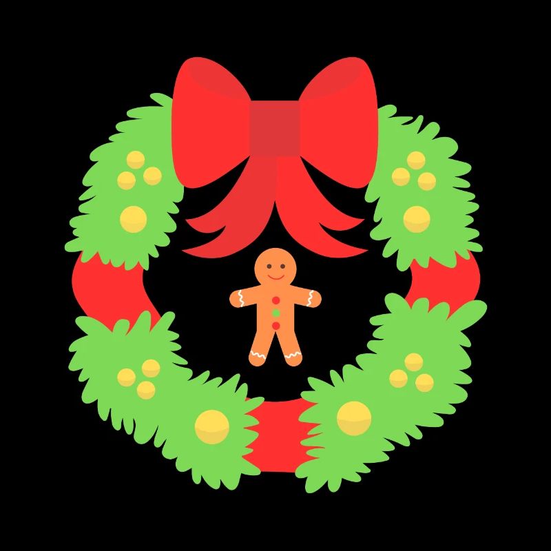 Weihnachtskranz der Lebkuchenfreude