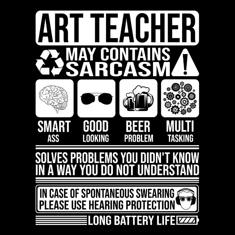 Kunstlehrer Sarkasmus lustig Geschenk Kunstlehrer