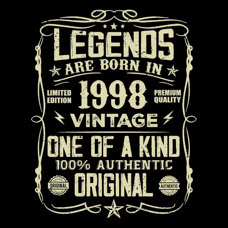 Made in 1998 Vintage Jubiläumsgeschenk 1998