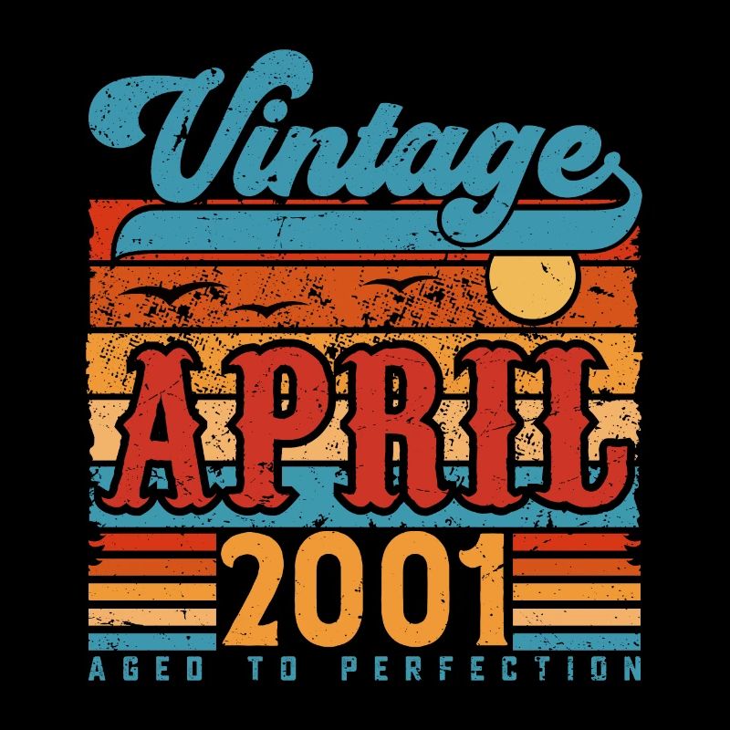 April 2001, April 2001 Vintage Geburtstagsgeschenk