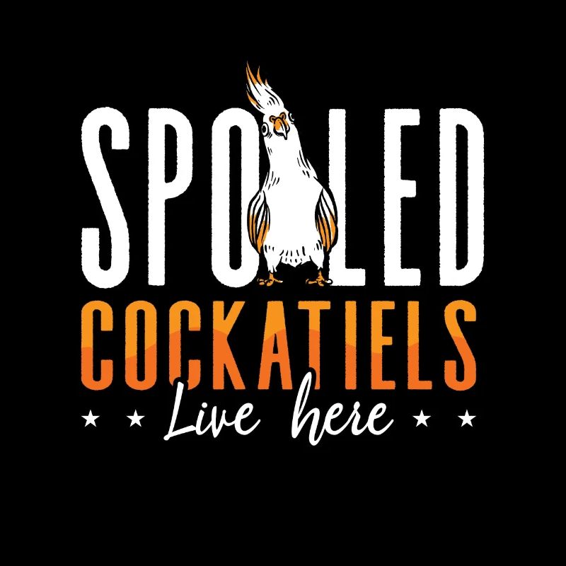 Calopsitte Les calopsittes gâtées vivent ici Perruche