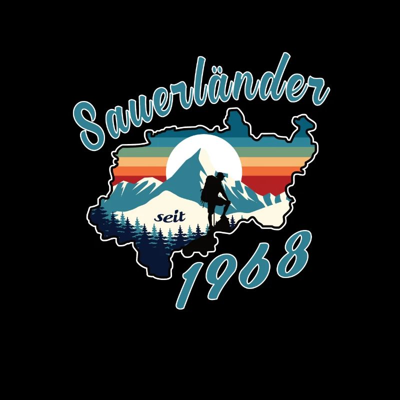 1968 Geburtstag Sauerländer Original Retro Sunset