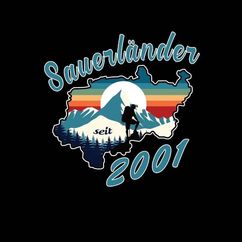 2001 Geburtstag Sauerländer Original Retro Sunset