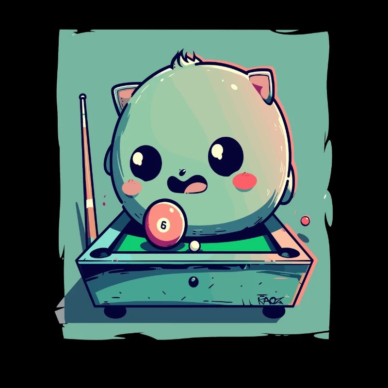 Little Monster Eightball Pool Billiards, Billiards