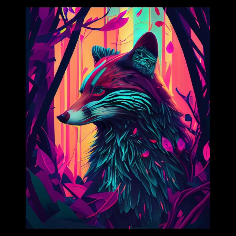 Renard de la forêt funky