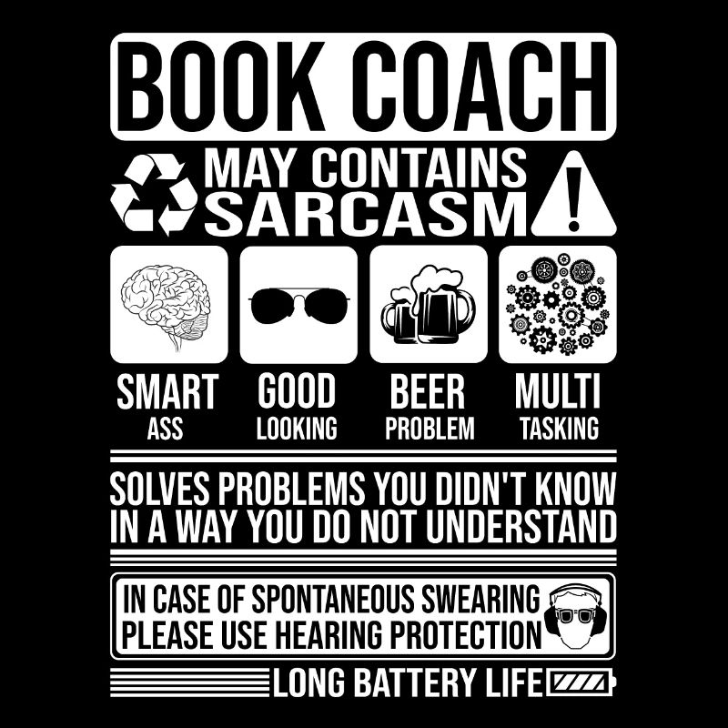 Buch Coach Sarkasmus lustiges Geschenk Buch Coach