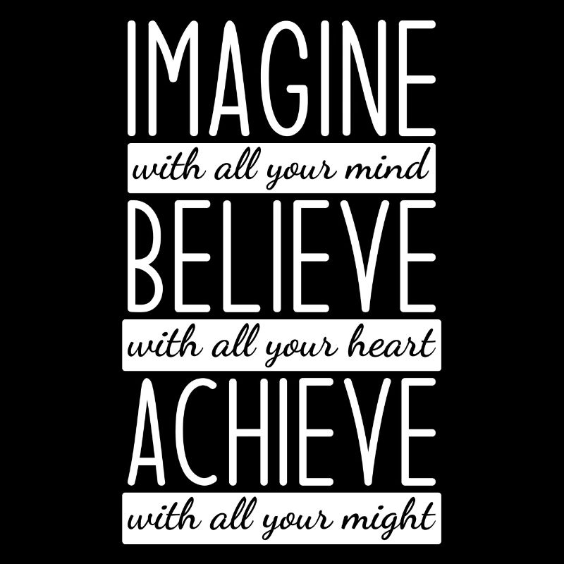 Stelle Dir Vor Glaube Erreiche Motivation