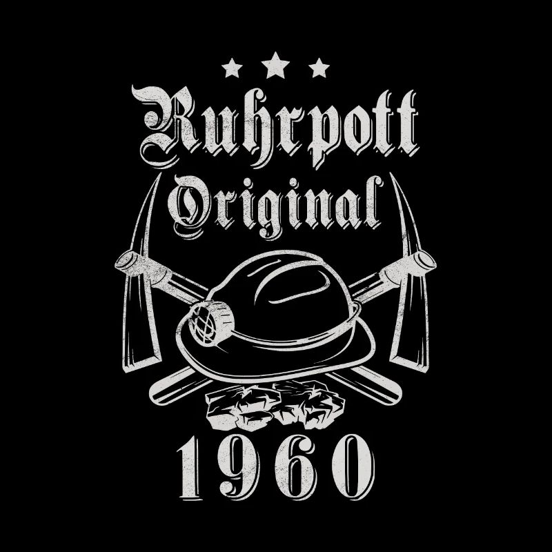 1960 Geburtstag Ruhrpott Original Hacke Helm