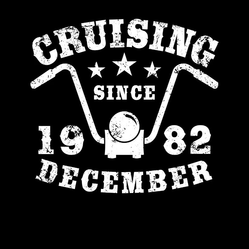 Cruising Biker Geburtstag Dezember 1982 Motorrad