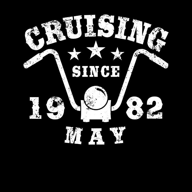 Cruising Biker Geburtstag Mai 1982 Motorrad