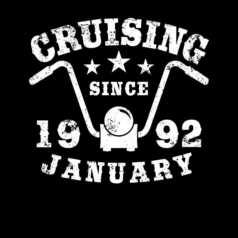 Cruising Biker Geburtstag Januar 1992 Motorrad