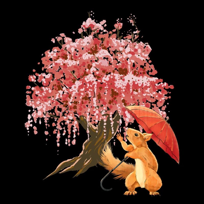 Forêt de parapluies d’écureuils