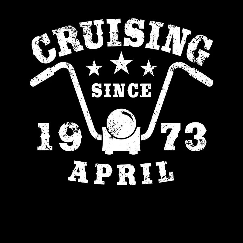 Cruising Biker Geburtstag April 1973 Motorrad
