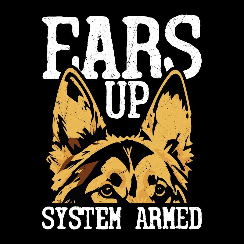 Ears Up System Armed German Shepherd Dog Mom Dad