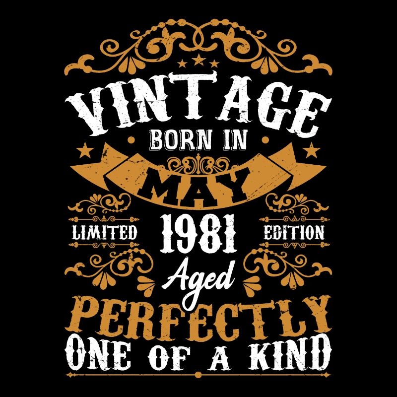 Mai 1981 Anniversaire May 1981 Cadeau Mai 1981