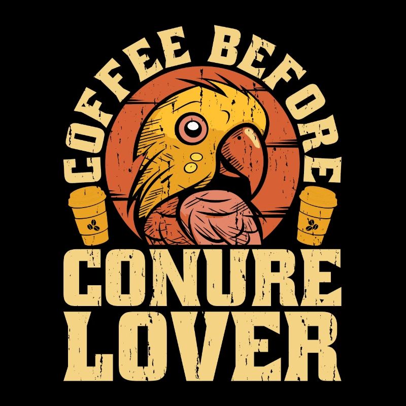 Conure Lover Coffee Perroquet Propriétaire Coffee Lover